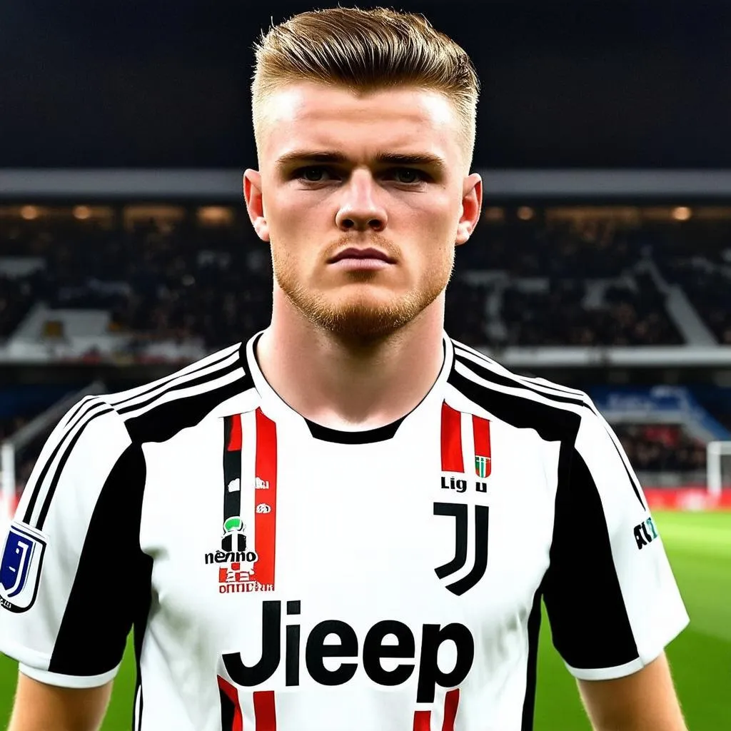 De Ligt trong màu áo Juventus