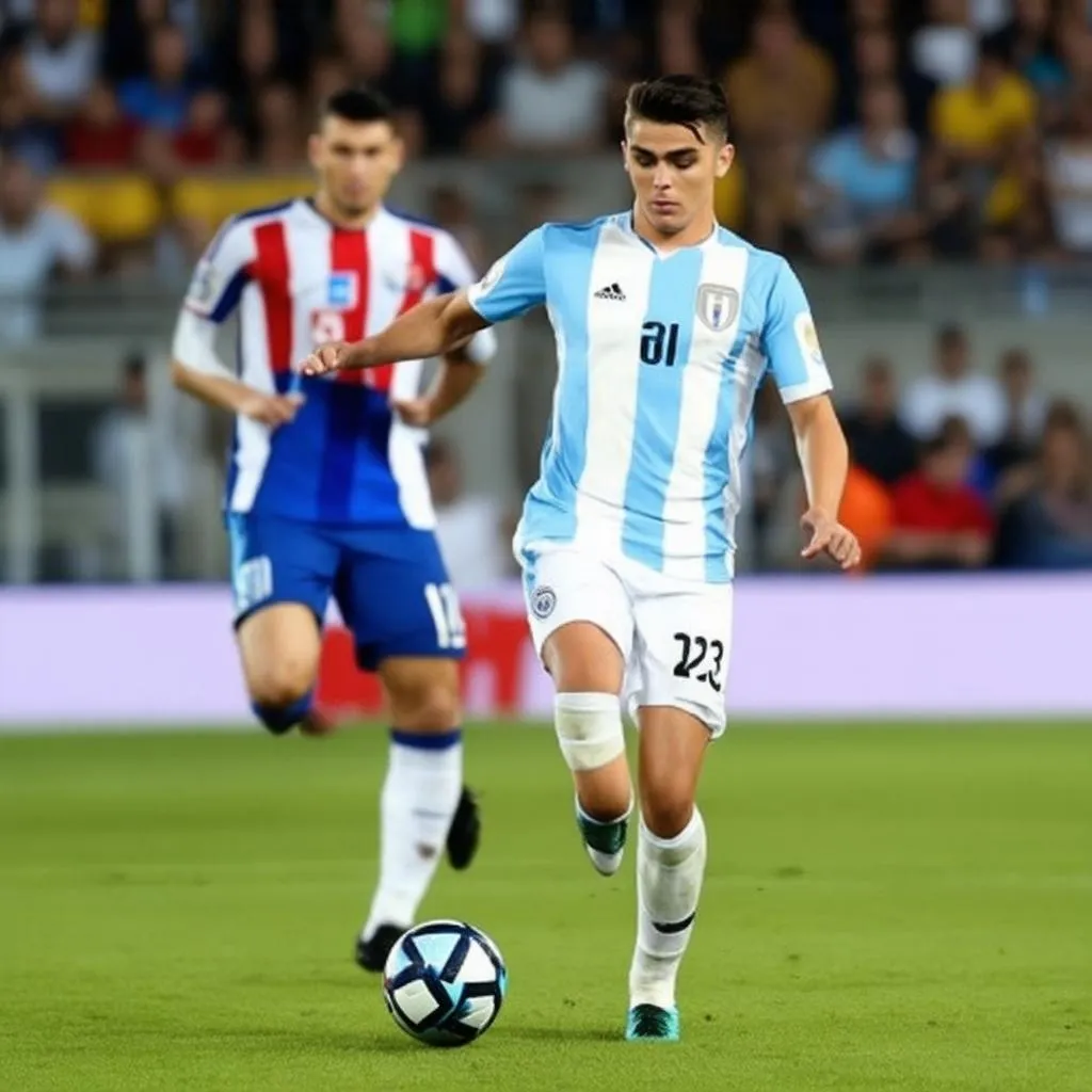 Paulo Dybala playing for Argentina U23