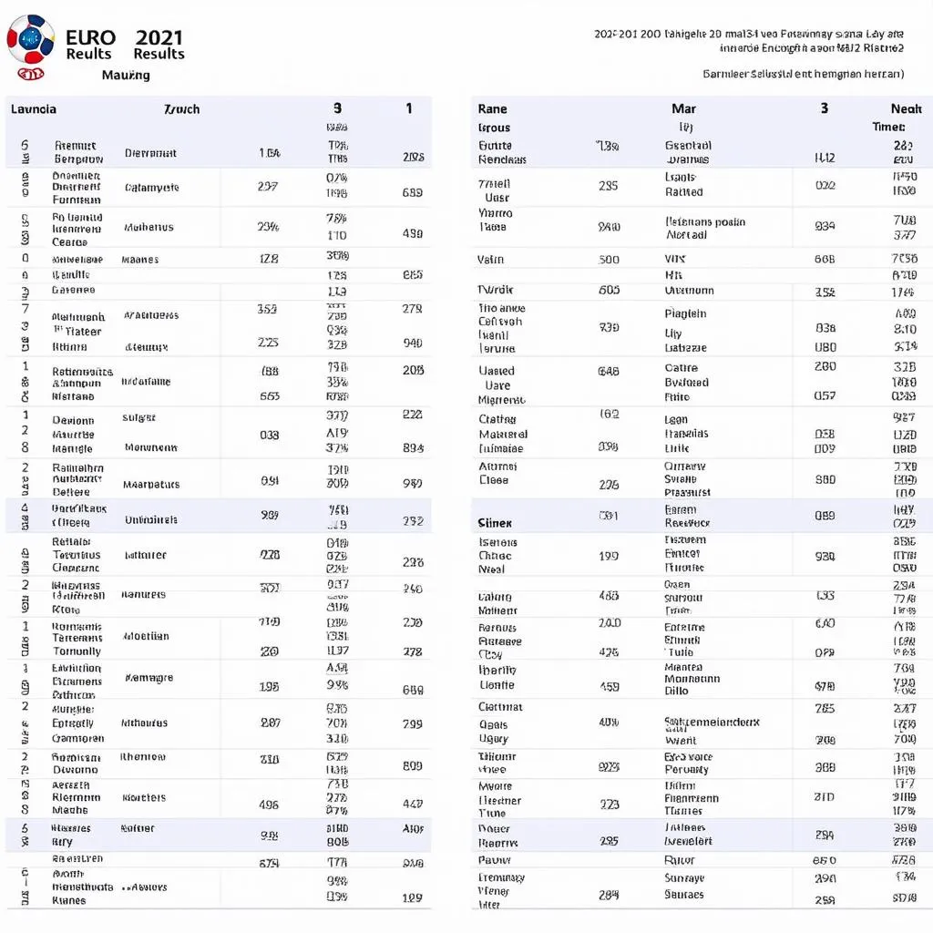 Kết quả EURO 2021