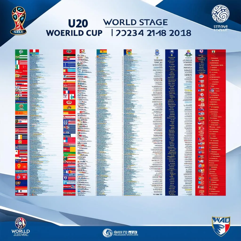 Lịch thi đấu U20 World Cup vòng bảng