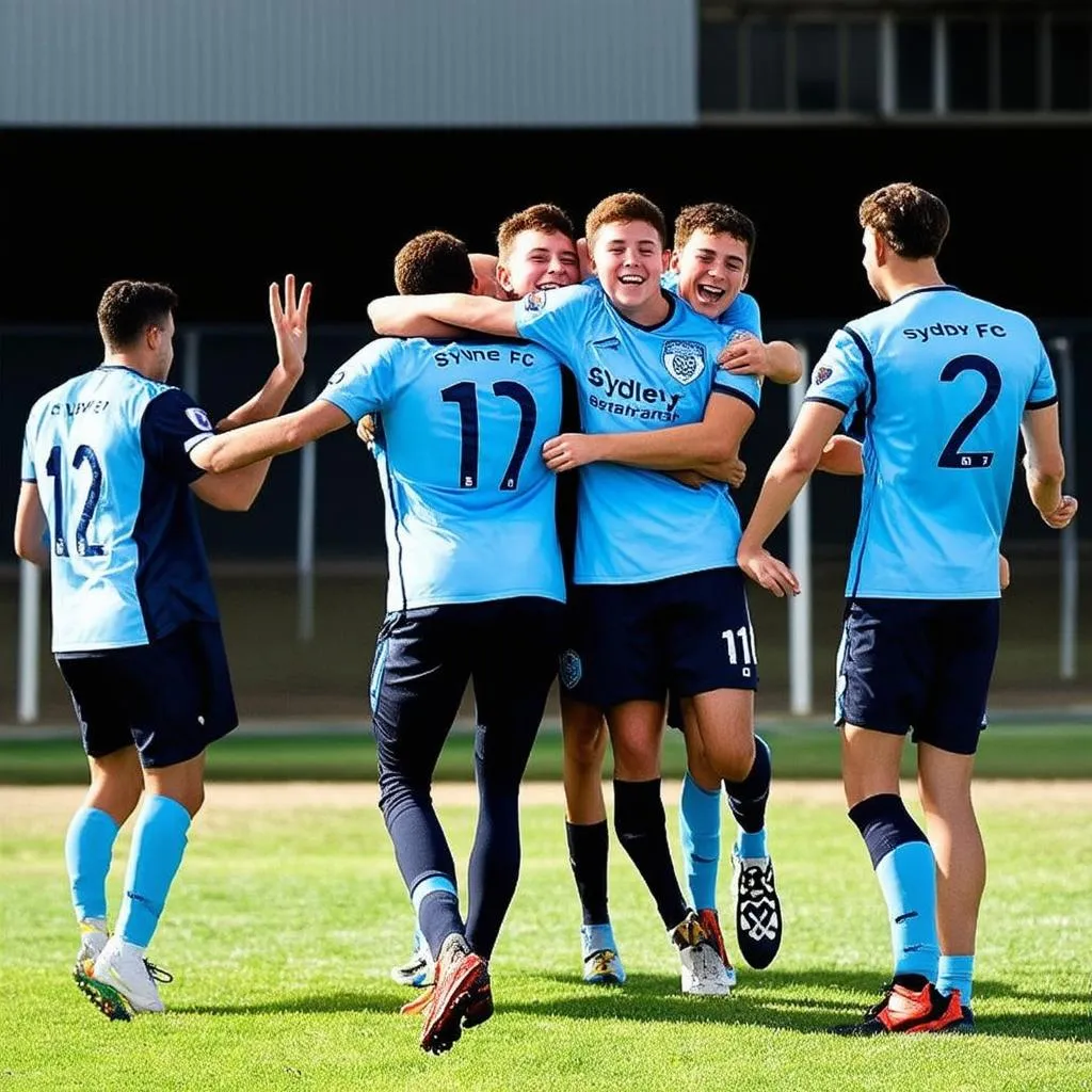 Sydney FC Youth Celebration