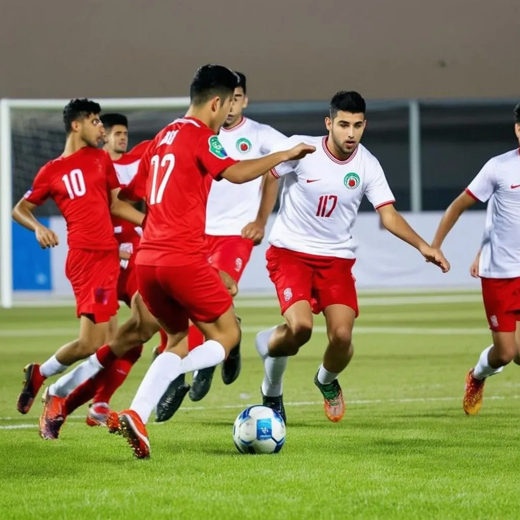 U17 Iran thi đấu