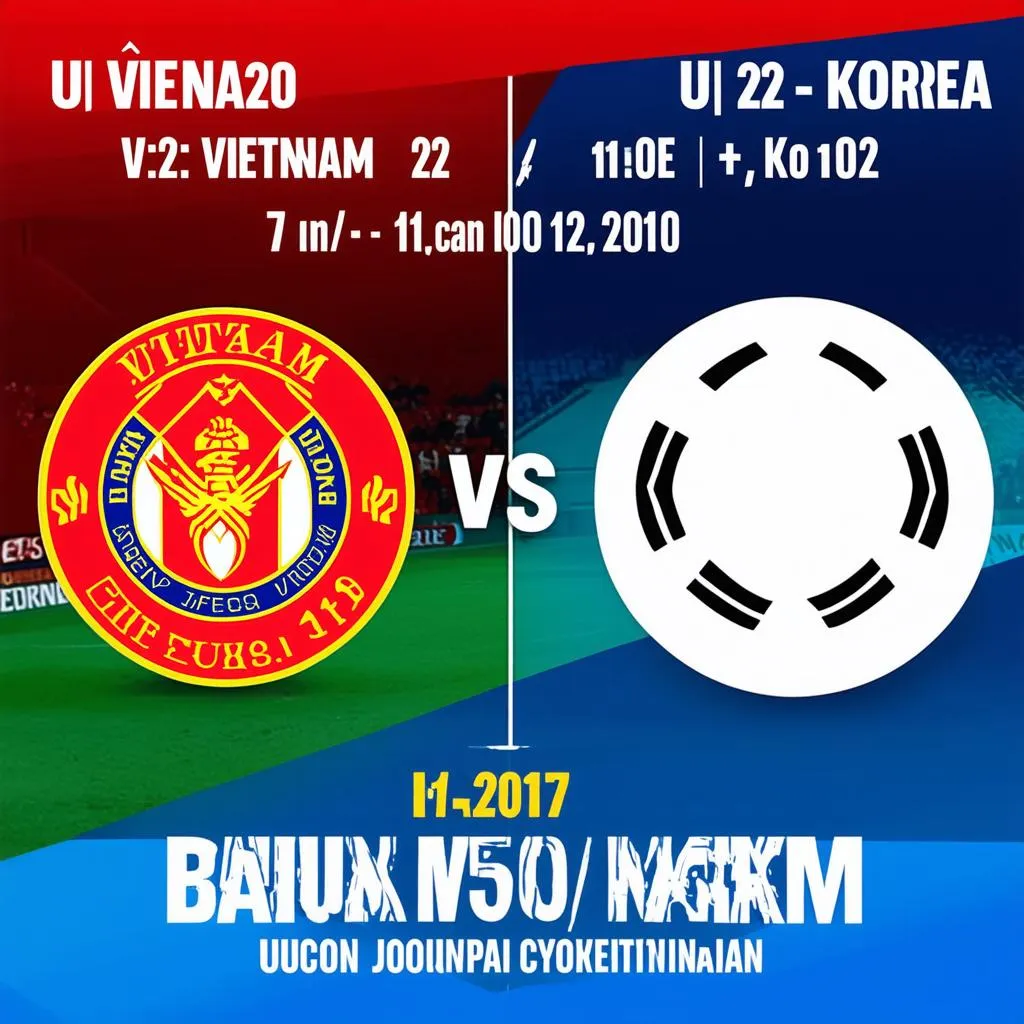 U20 Việt Nam Vs U20 Hàn Quốc