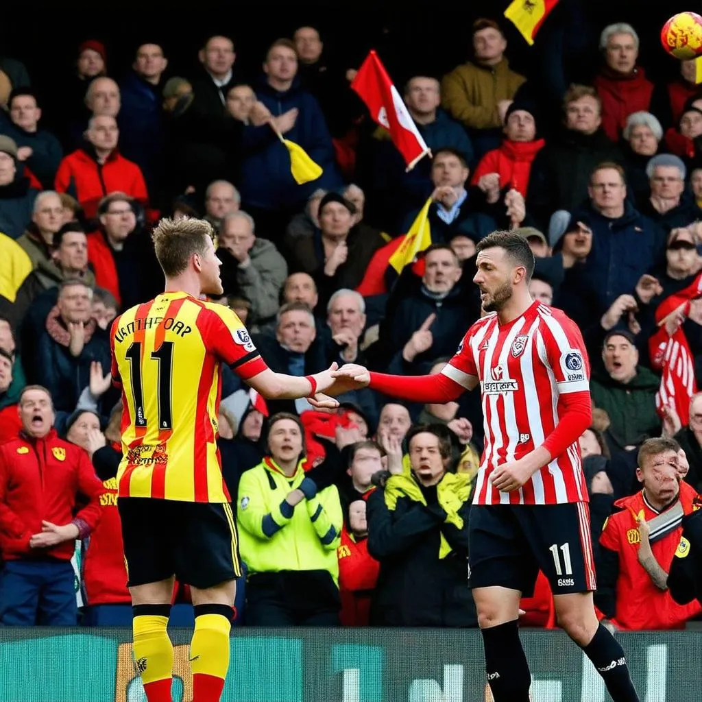 Tran dau giua Watford va Southampton