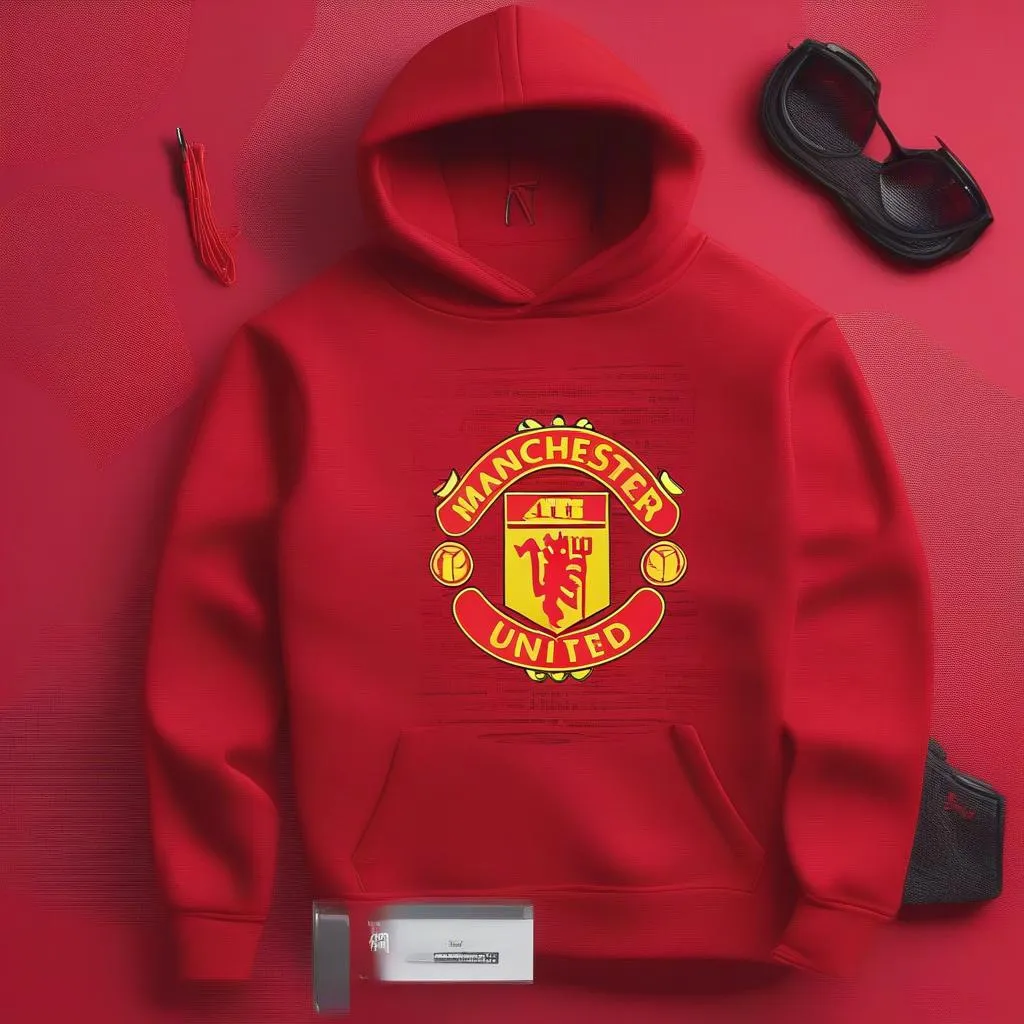 Áo hoodie Manchester United màu đỏ