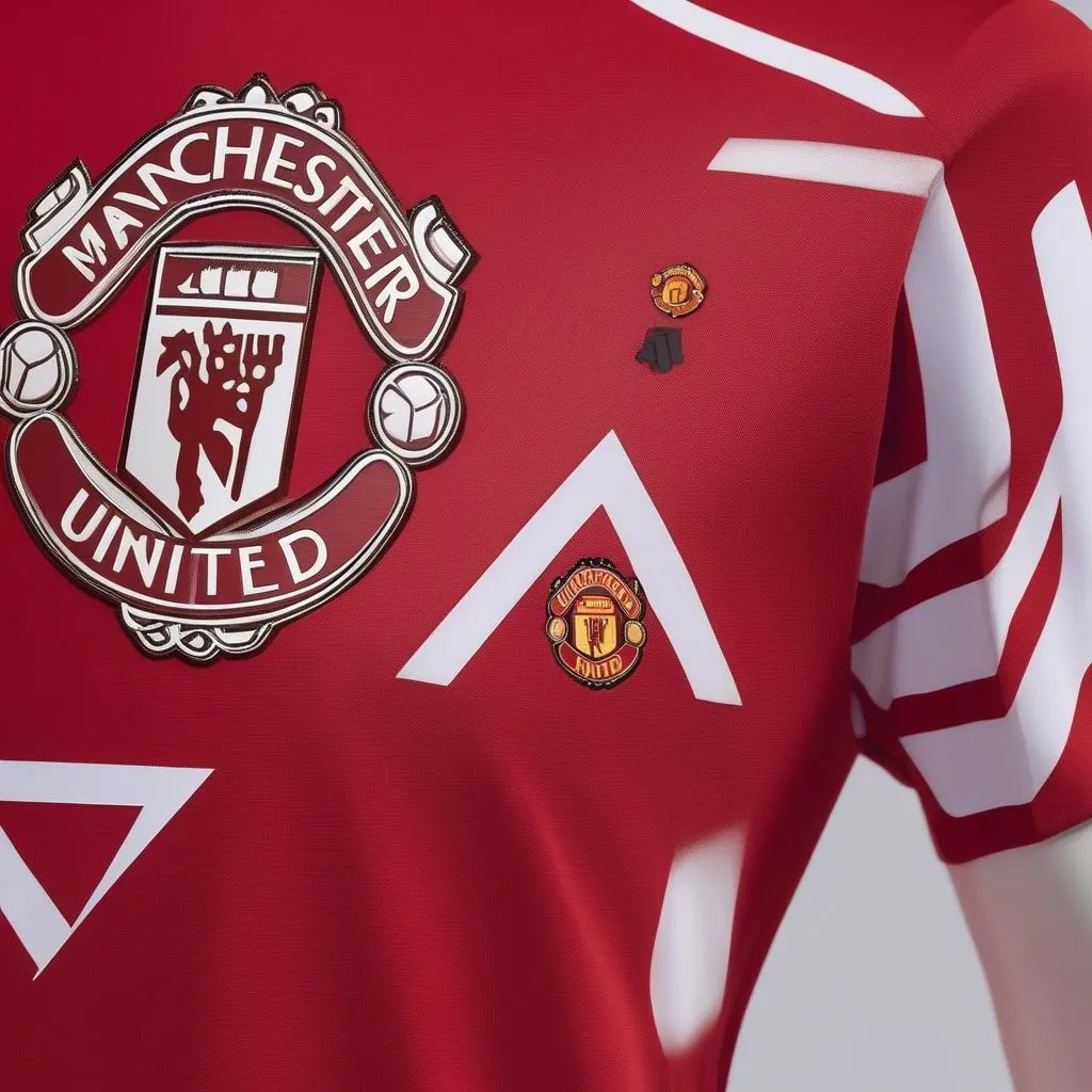 Áo đấu Manchester United với logo &quot;Sharp&quot;