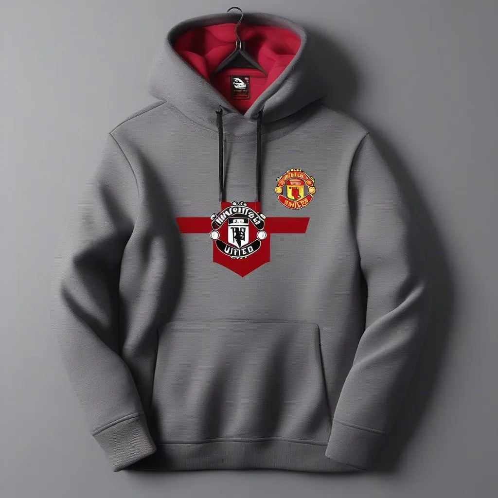 Áo khoác hoodie Manchester United vải dày cho mùa đông