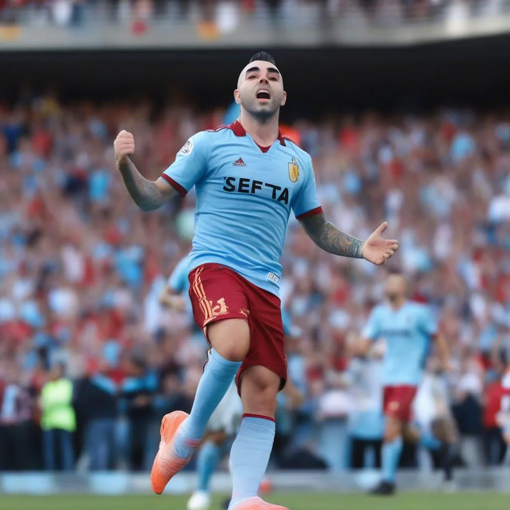 Tiền đạo Iago Aspas của Celta Vigo