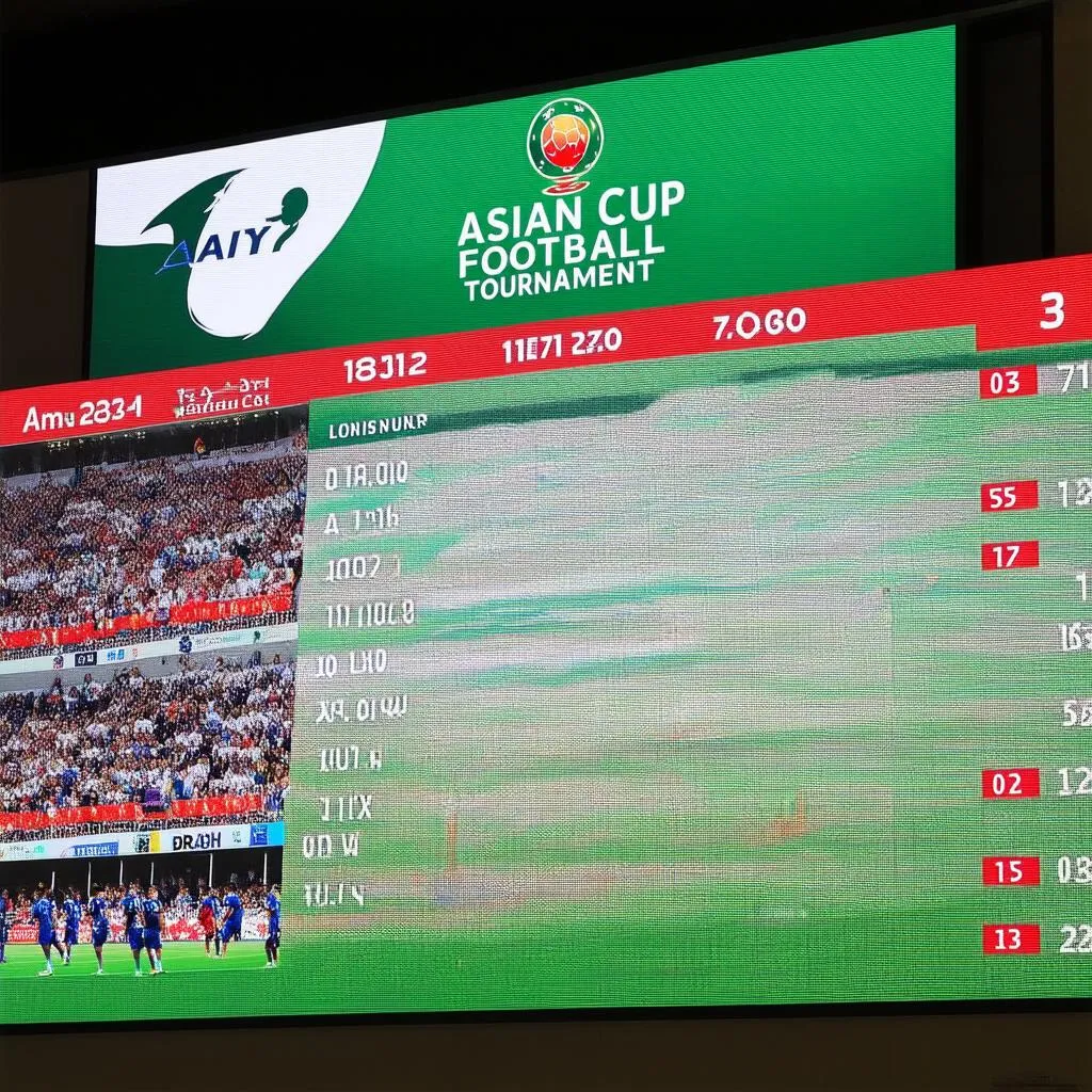 Bảng xếp hạng Asian Cup