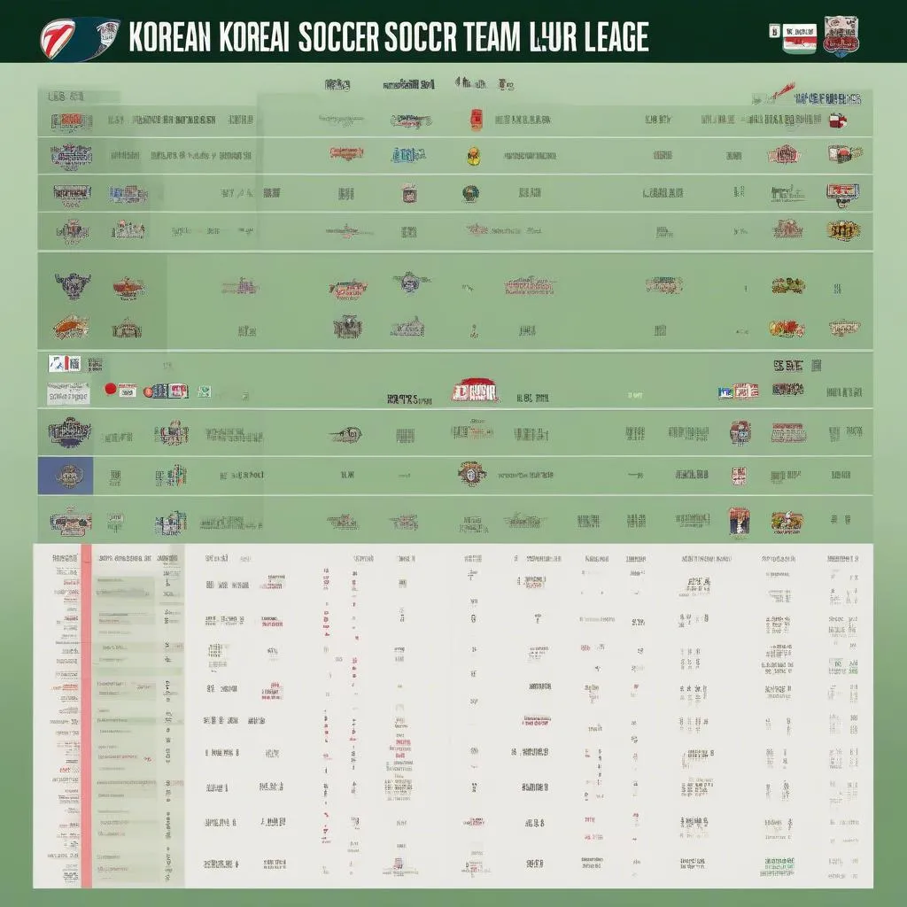 Bảng xếp hạng bóng đá Hàn Quốc cập nhật mới nhất