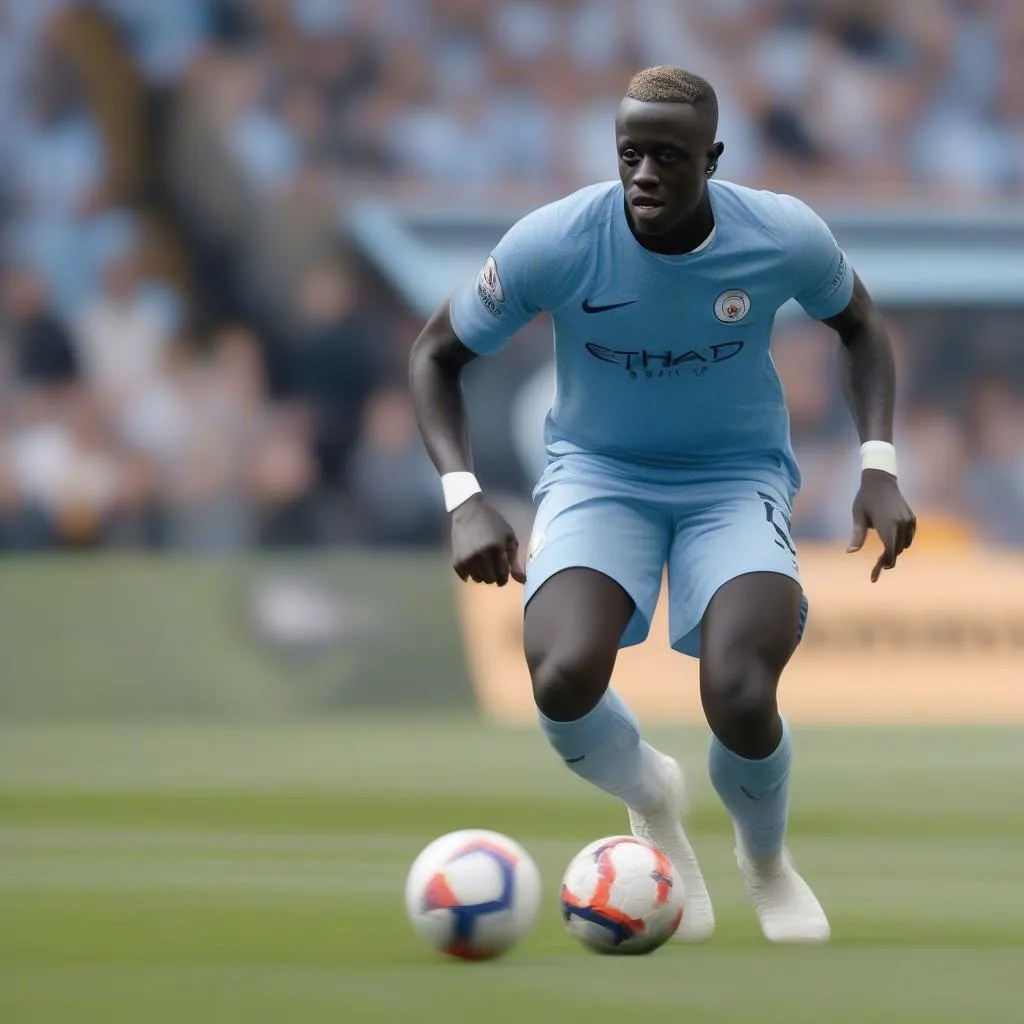 Benjamin Mendy trong đội hình Manchester City