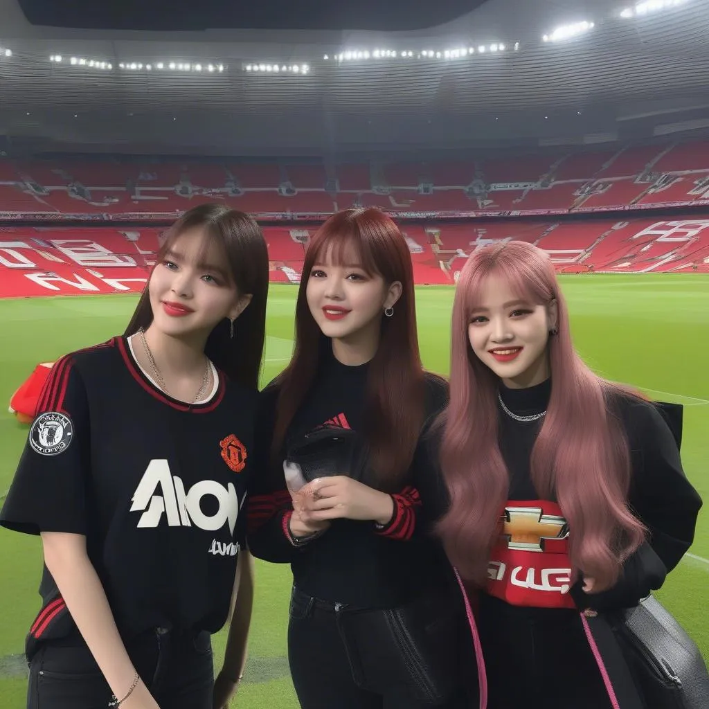 Blackpink cổ vũ Manchester United tại sân Old Trafford