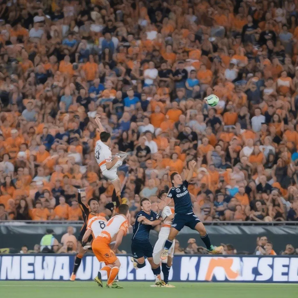 Hình ảnh trận đấu giữa Brisbane Roar FC và Melbourne Victory