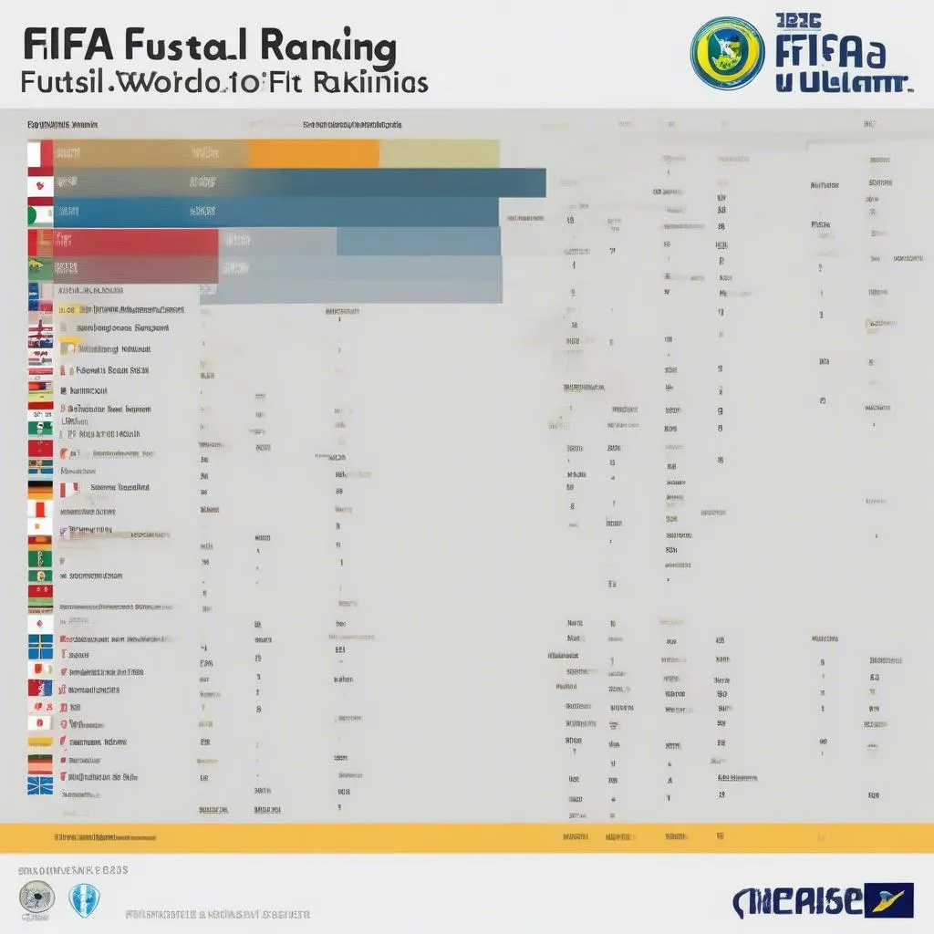 Bảng xếp hạng FIFA Futsal Thế Giới