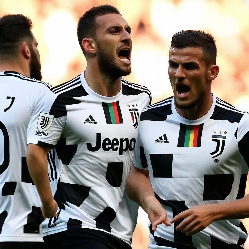 Cầu thủ Juventus đang thi đấu quyết liệt