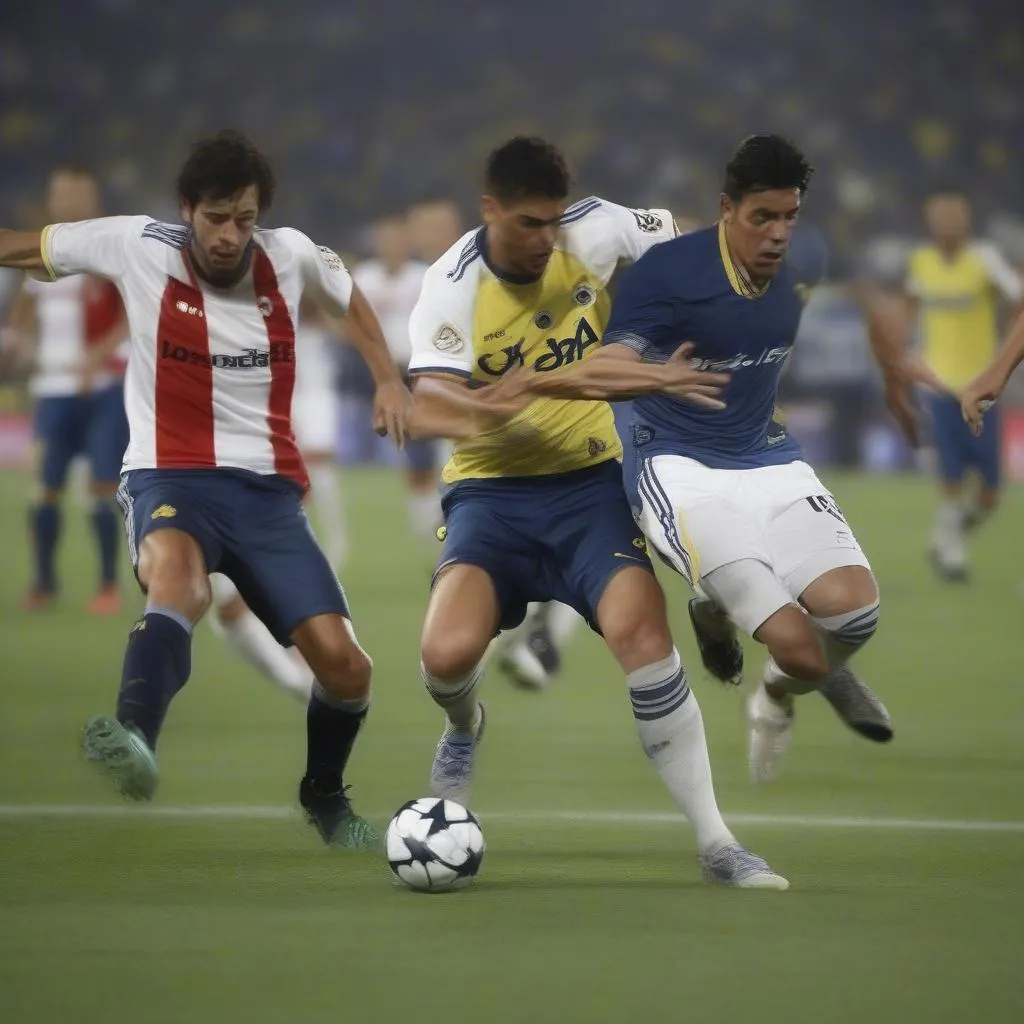 Cầu thủ Boca Juniors và River Plate đối đầu quyết liệt