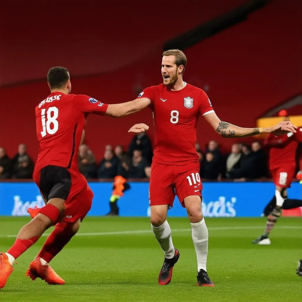 Cầu thủ Xứ Wales ngăn chặn Harry Kane