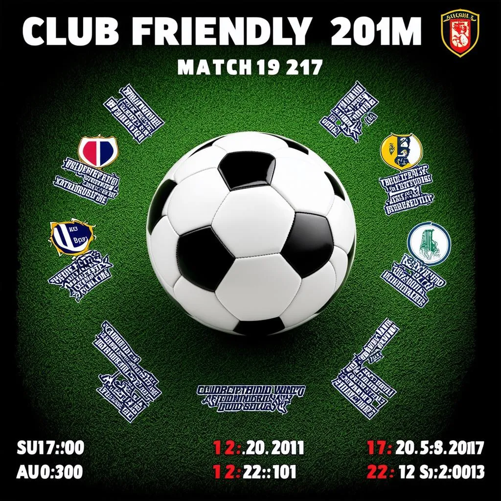 Lịch thi đấu Club Friendly