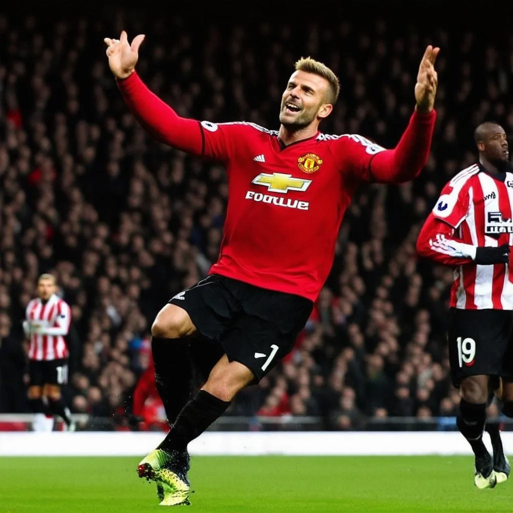 David Beckham ghi bàn thắng phút cuối cho Manchester United