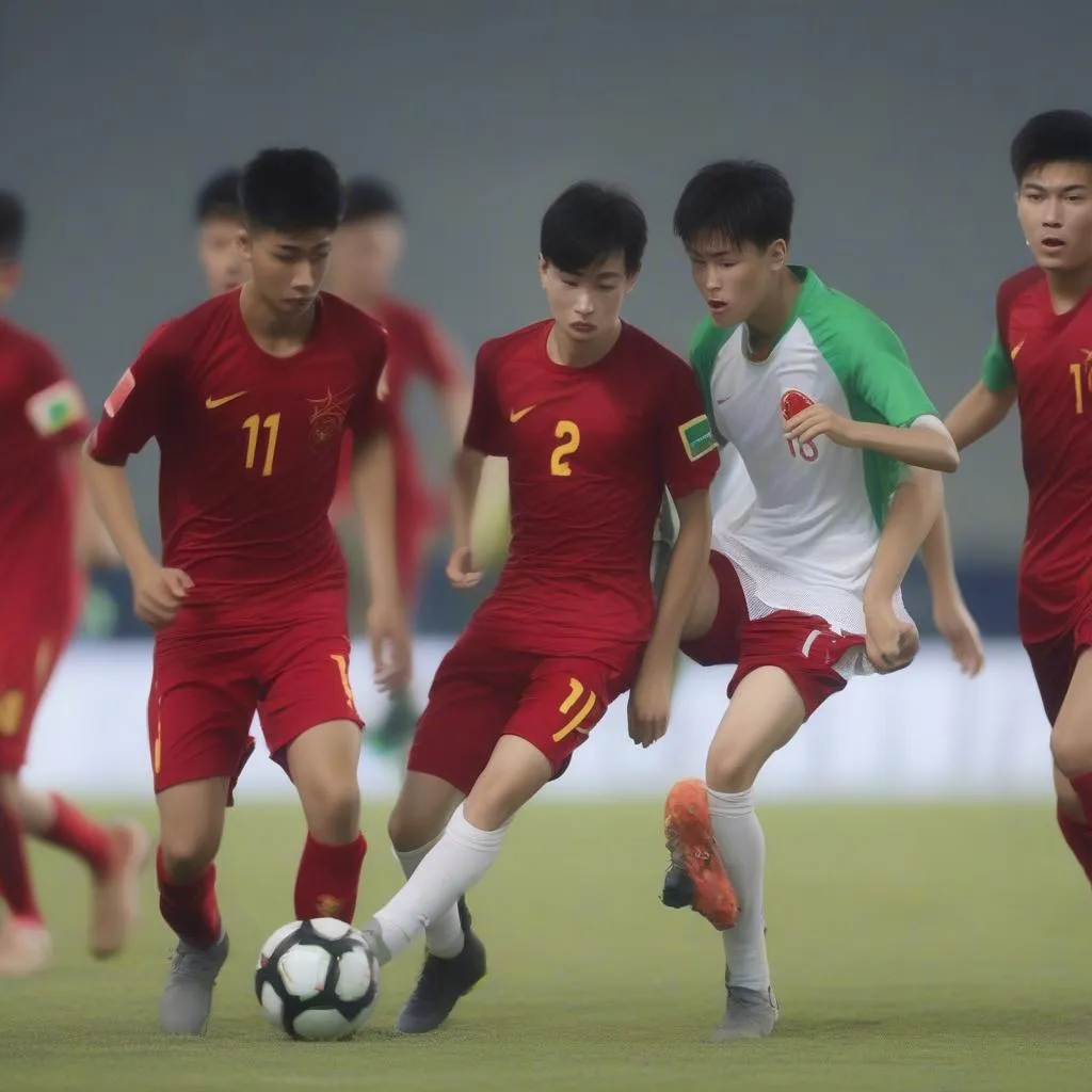 Đội tuyển U17 Việt Nam thi đấu