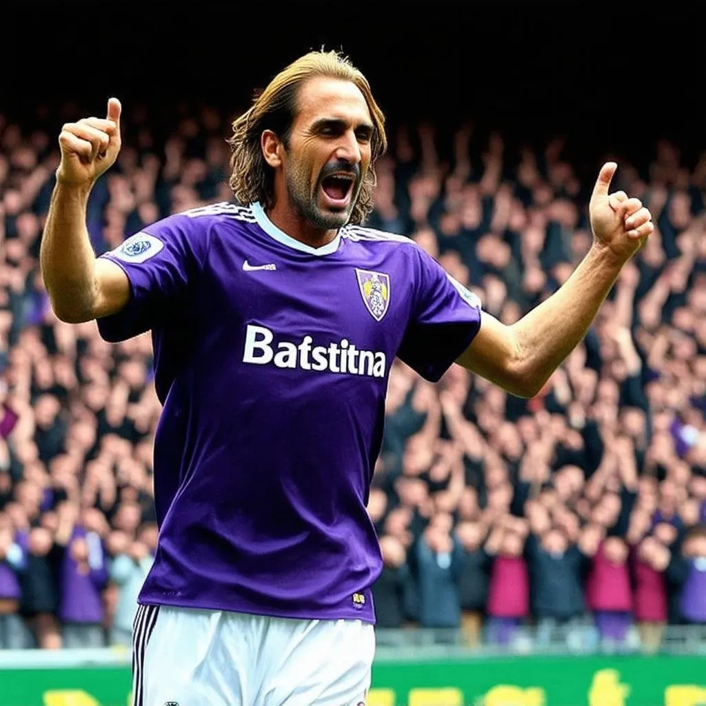 Gabriel Batistuta, cầu thủ huyền thoại của Fiorentina