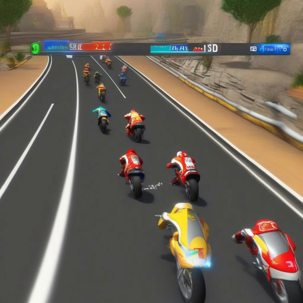 Giải Đua Xe Moto 3D Hack - Gameplay