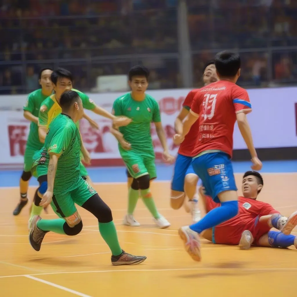 Giải Futsal HDBank Vô Địch Đông Nam Á 2019: Tranh tài sôi động trong trận đấu mở màn