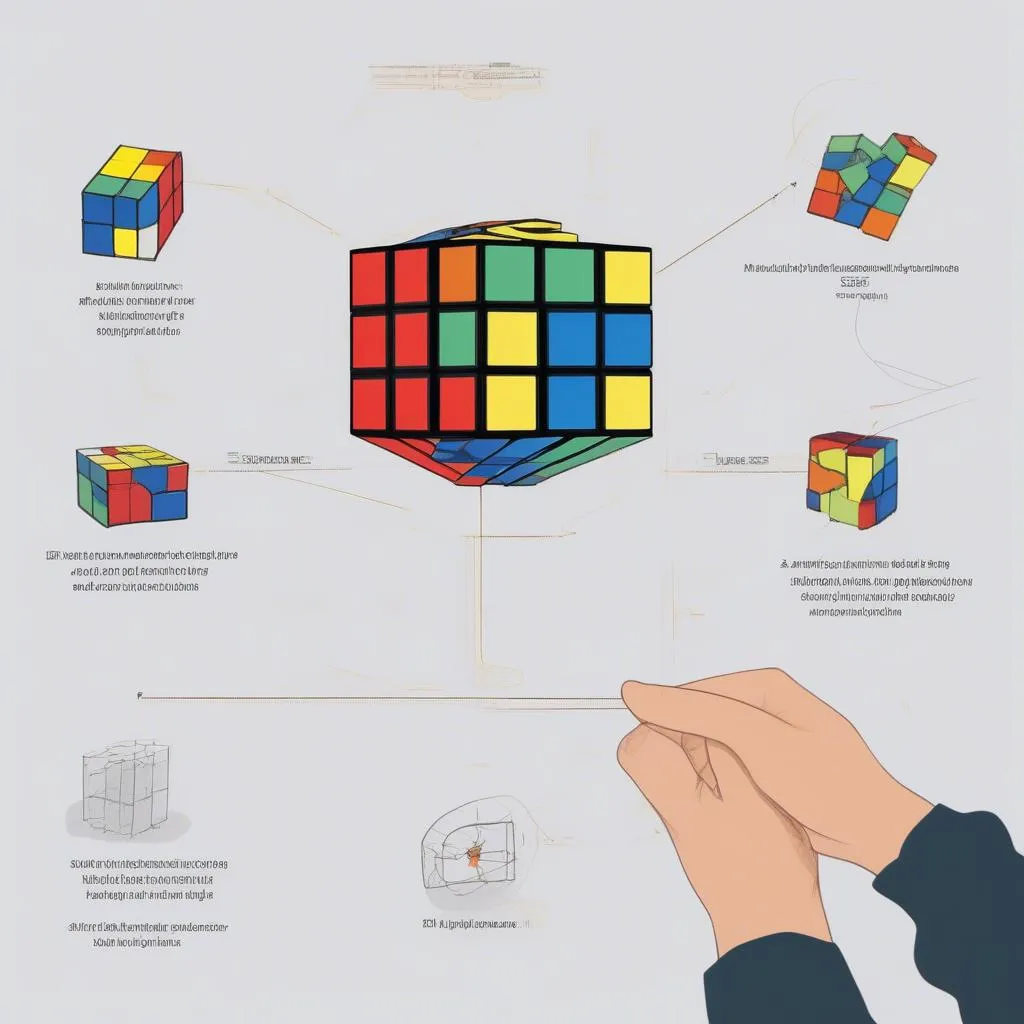 Hướng dẫn giải Rubik 3x3 thành công: Bí mật của những vòng xoay hoàn hảo