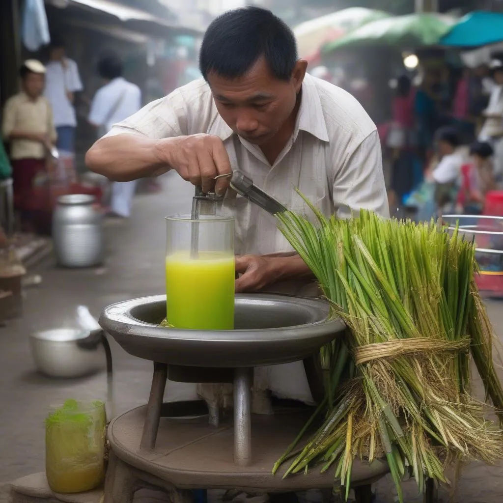 Giải rượu bằng nước mía