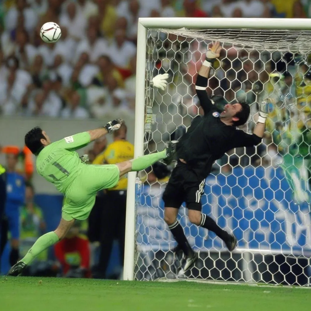 Pha cứu thua "thần thánh" của Gianluigi Buffon trong trận chung kết World Cup 2006