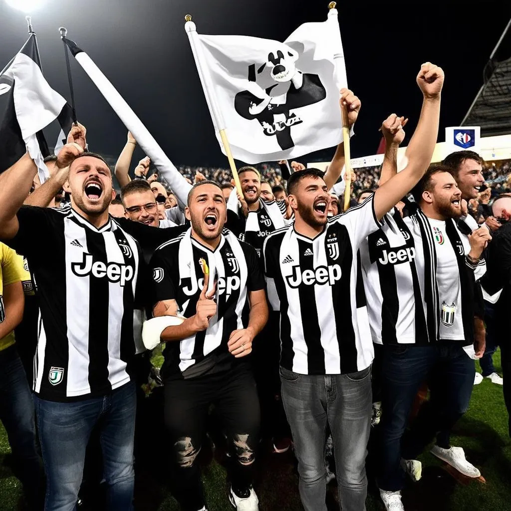 cổ động viên juventus