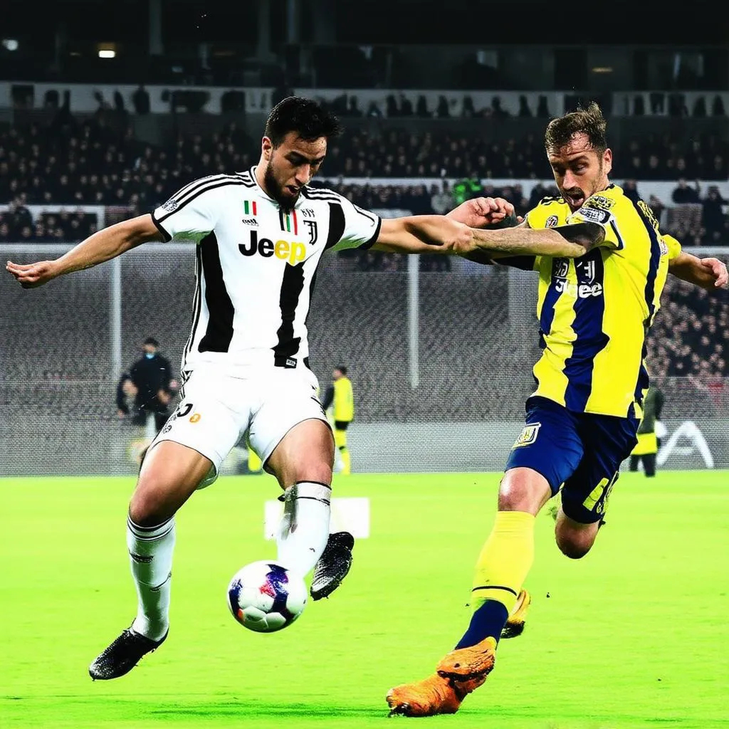 Juventus và Verona cạnh tranh quyết liệt