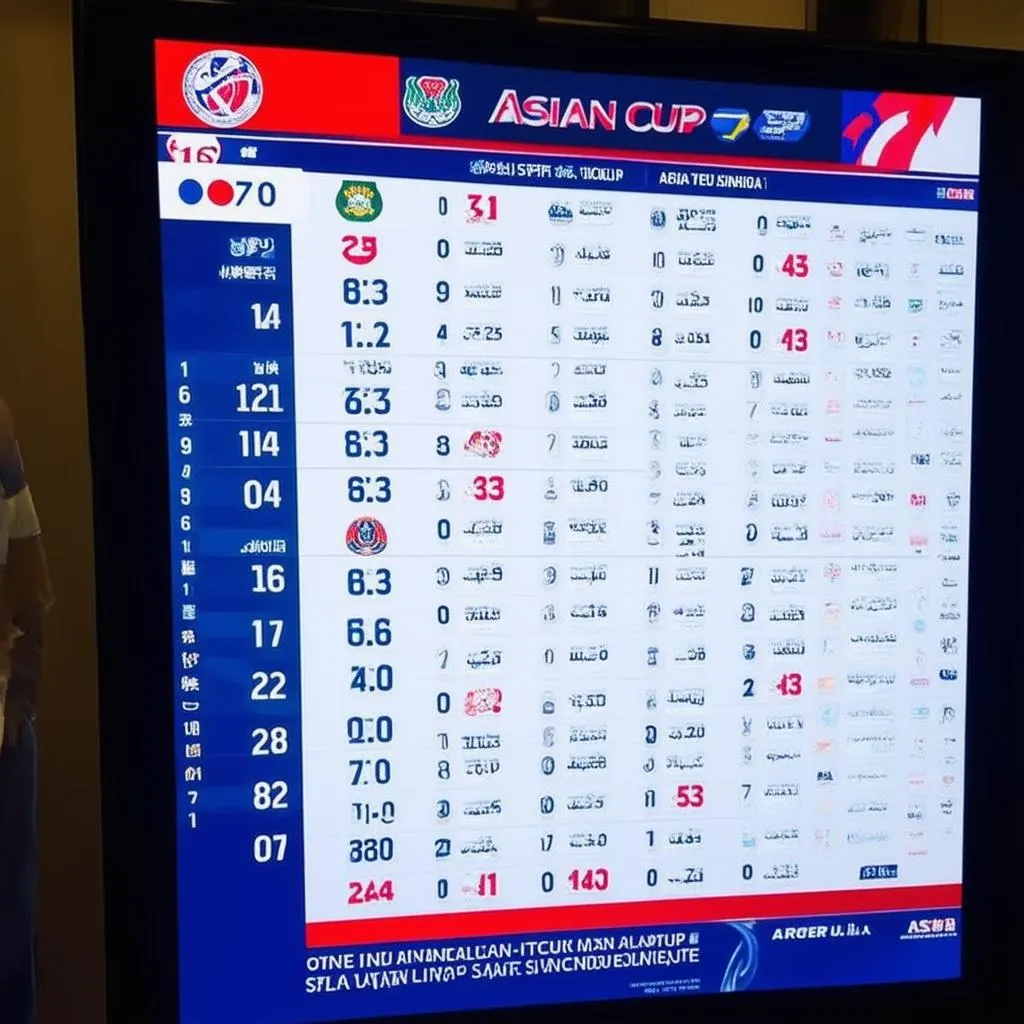 Kết quả bóng đá Asian Cup