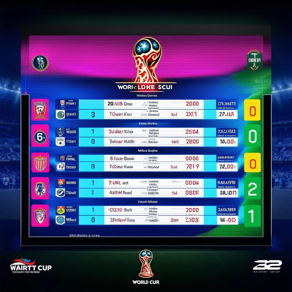 Kết quả World Cup hôm nay