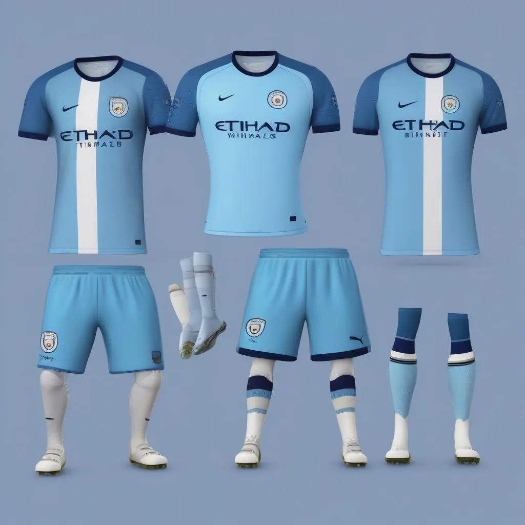 Bộ kit DLS Manchester City màu xanh dương