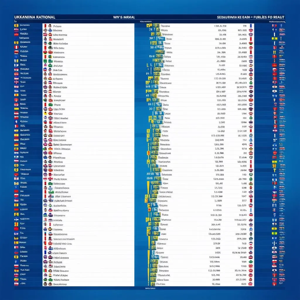 Lịch sử đối đầu KQBD Ukraine