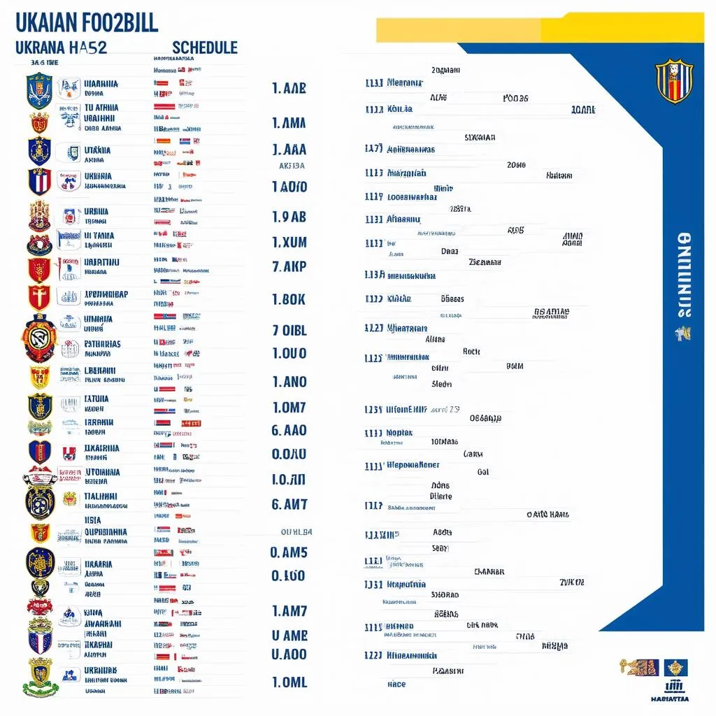 Lịch thi đấu KQBD Ukraine