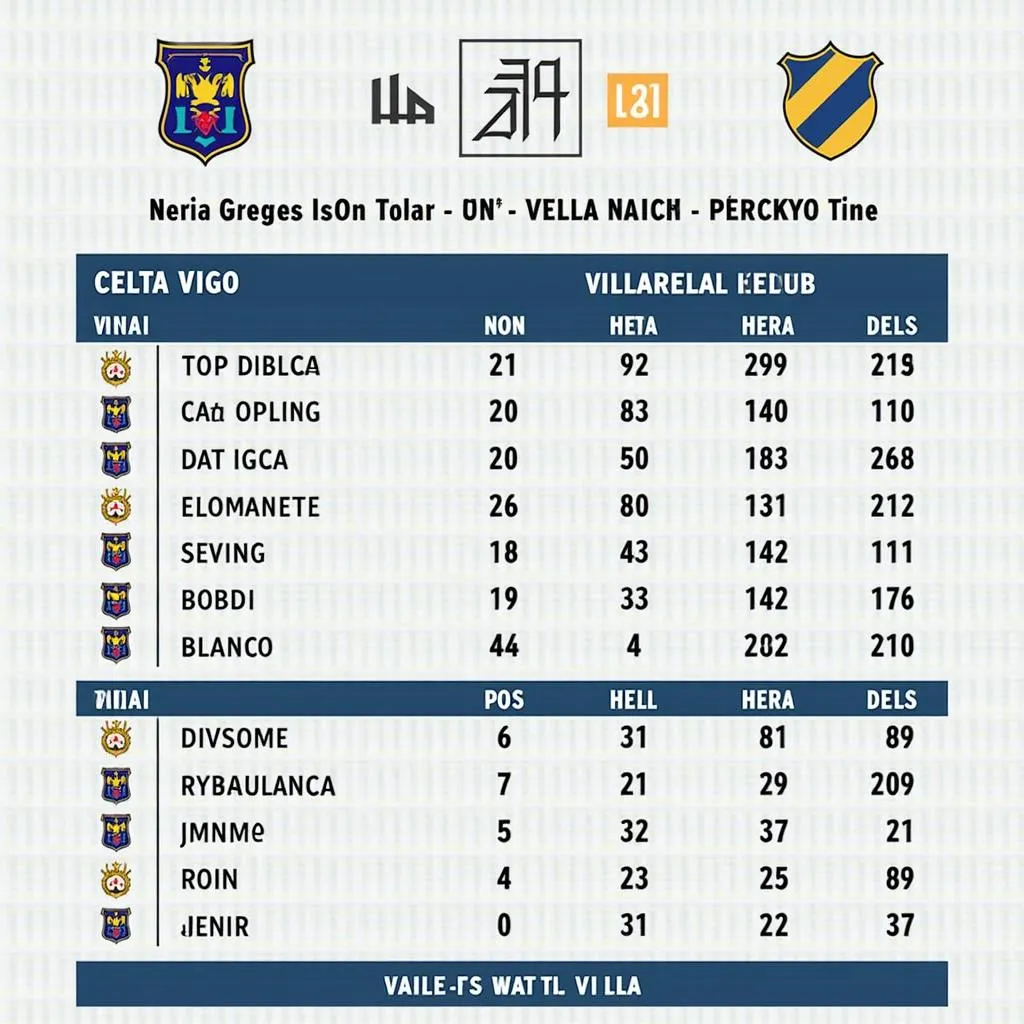 Lịch sử đối đầu Celta Vigo vs Villarreal