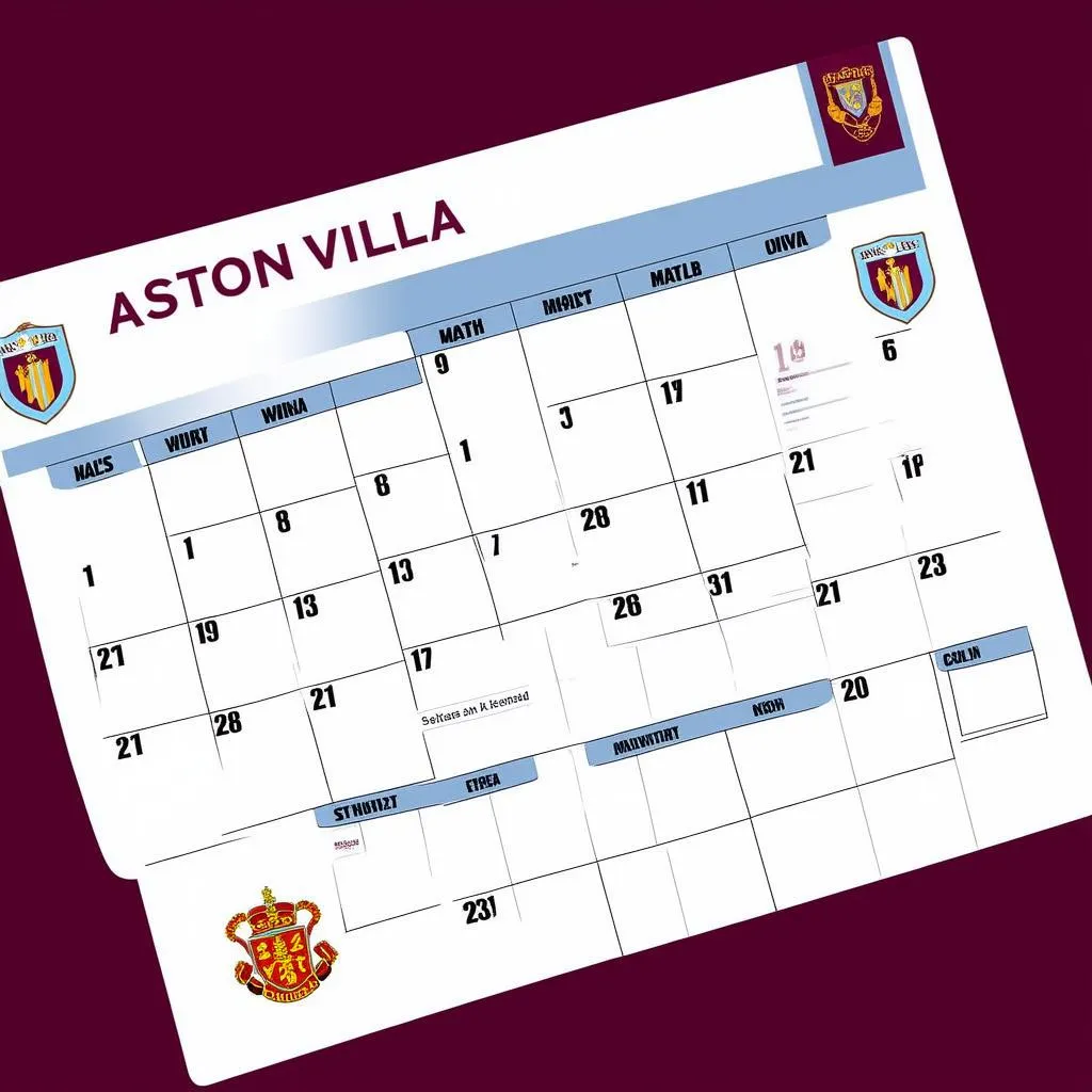 Lịch thi đấu Aston Villa