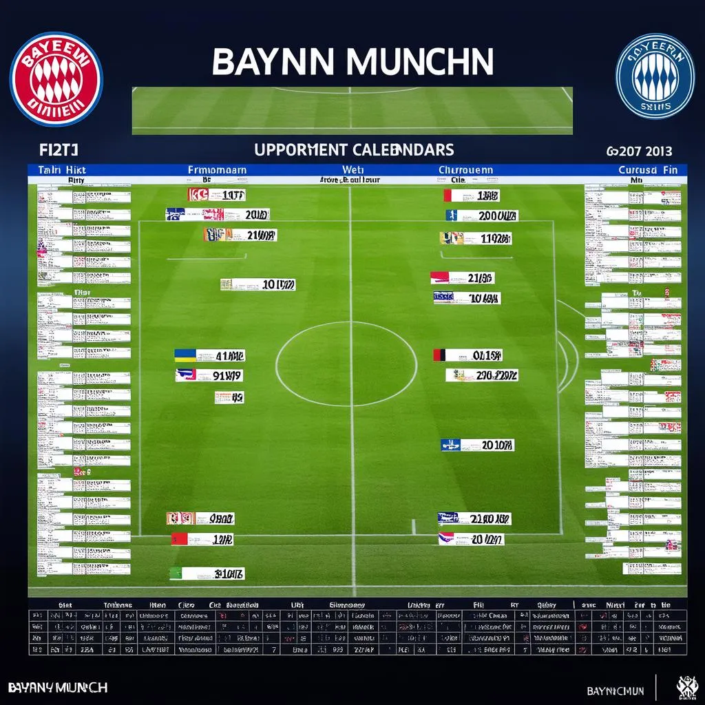 Lịch thi đấu Bayern Munich