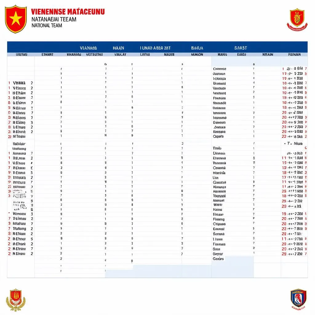 Lịch thi đấu bóng đá Việt Nam