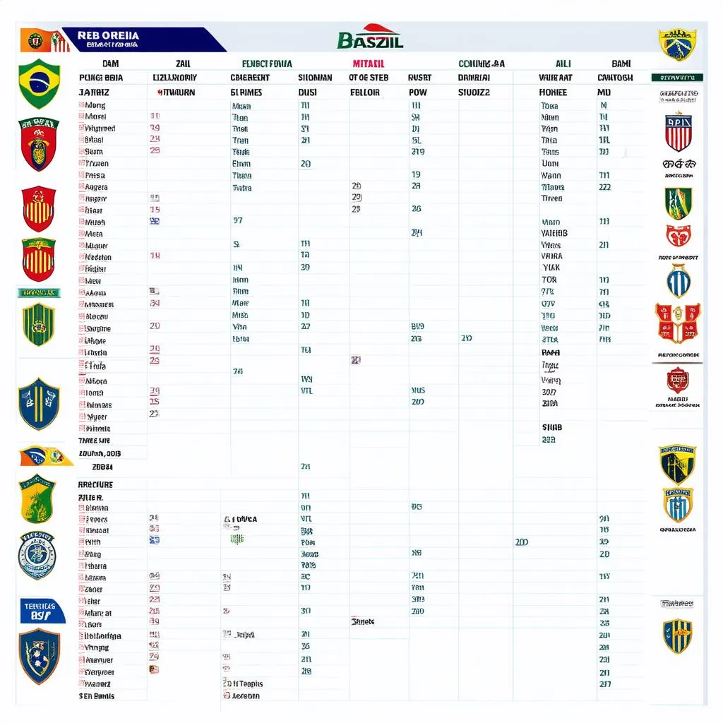 Lịch thi đấu Brazil Serie A