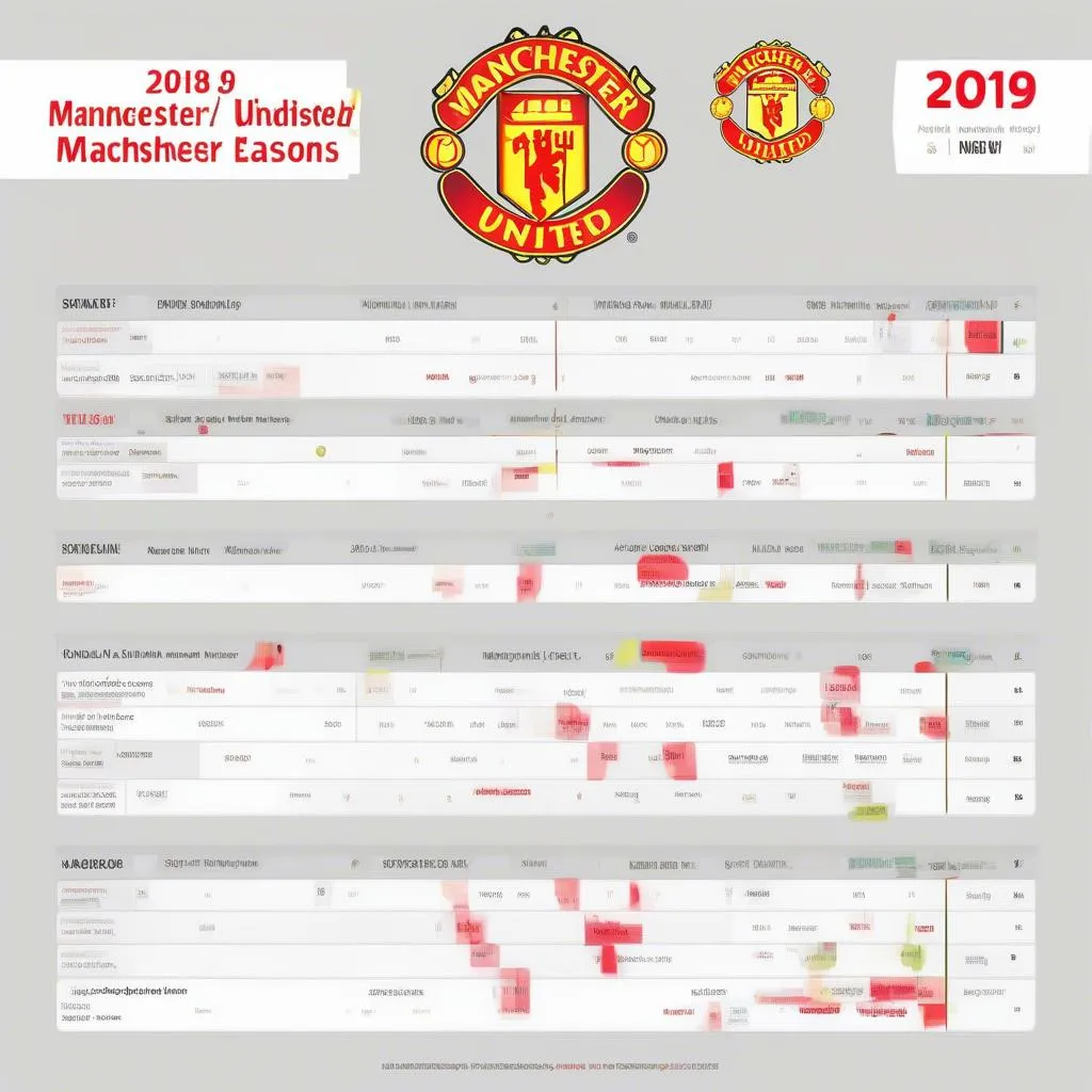 Lịch thi đấu của Manchester United trong mùa giải 2018-2019