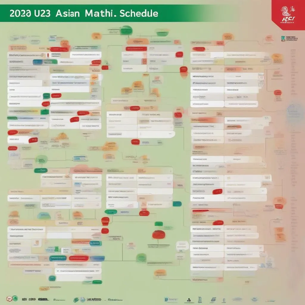 Lịch thi đấu U20 Châu Á 2023