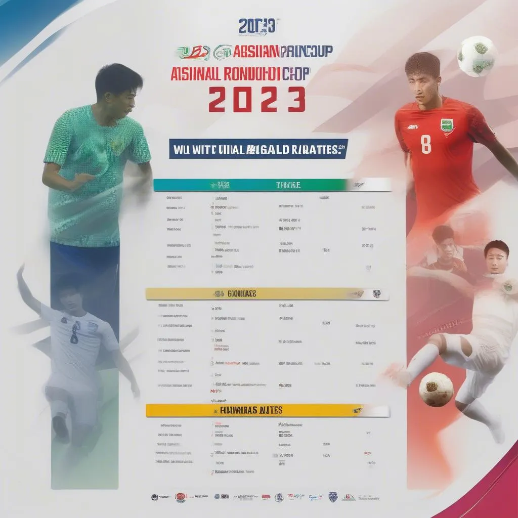 Lịch thi đấu U23 Châu Á 2023