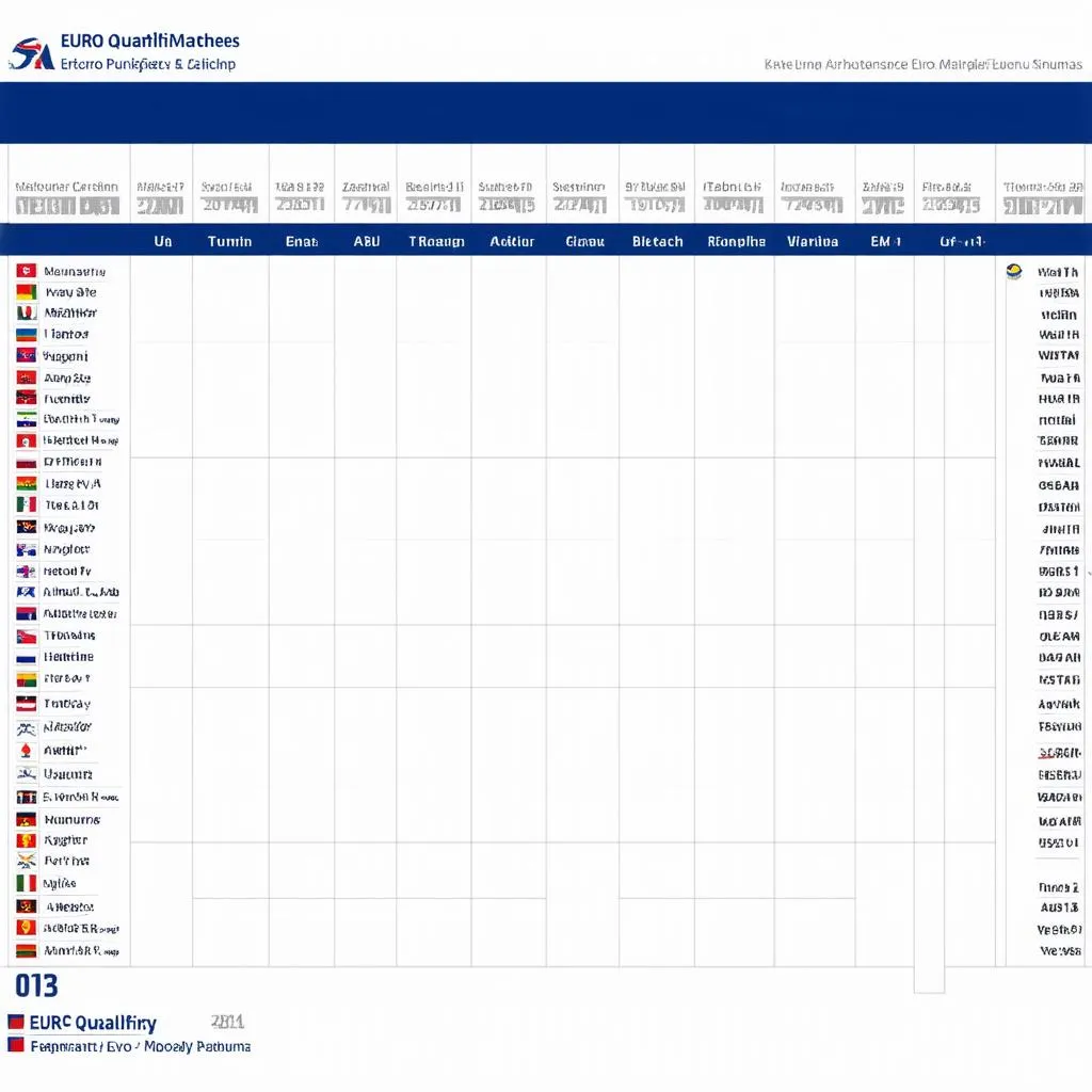 Lịch thi đấu vòng loại Euro