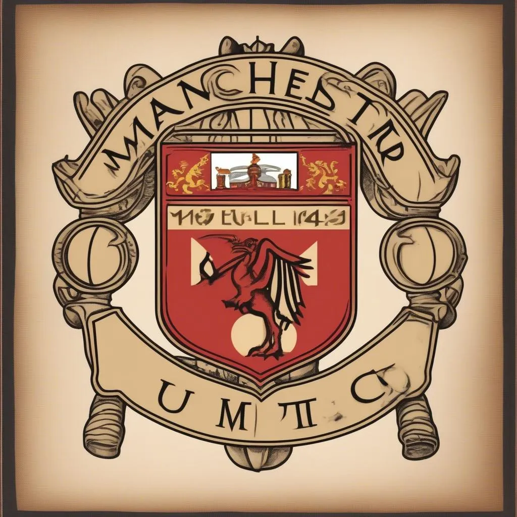 Logo đầu tiên của Manchester United