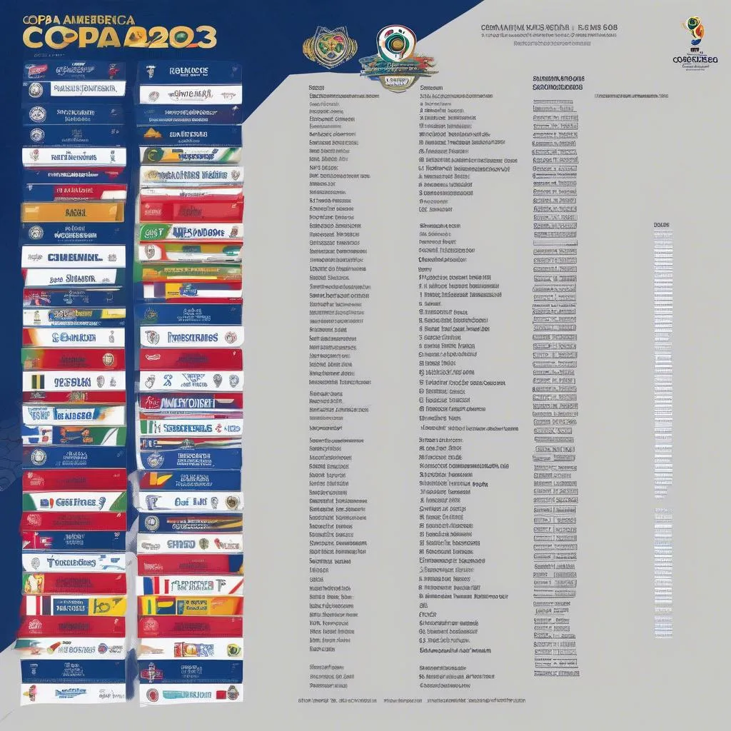 Lịch thi đấu Copa America 2023