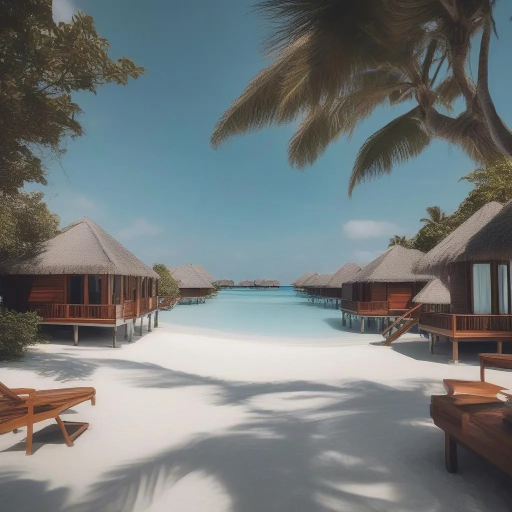 Resort sang trọng ở Maldives