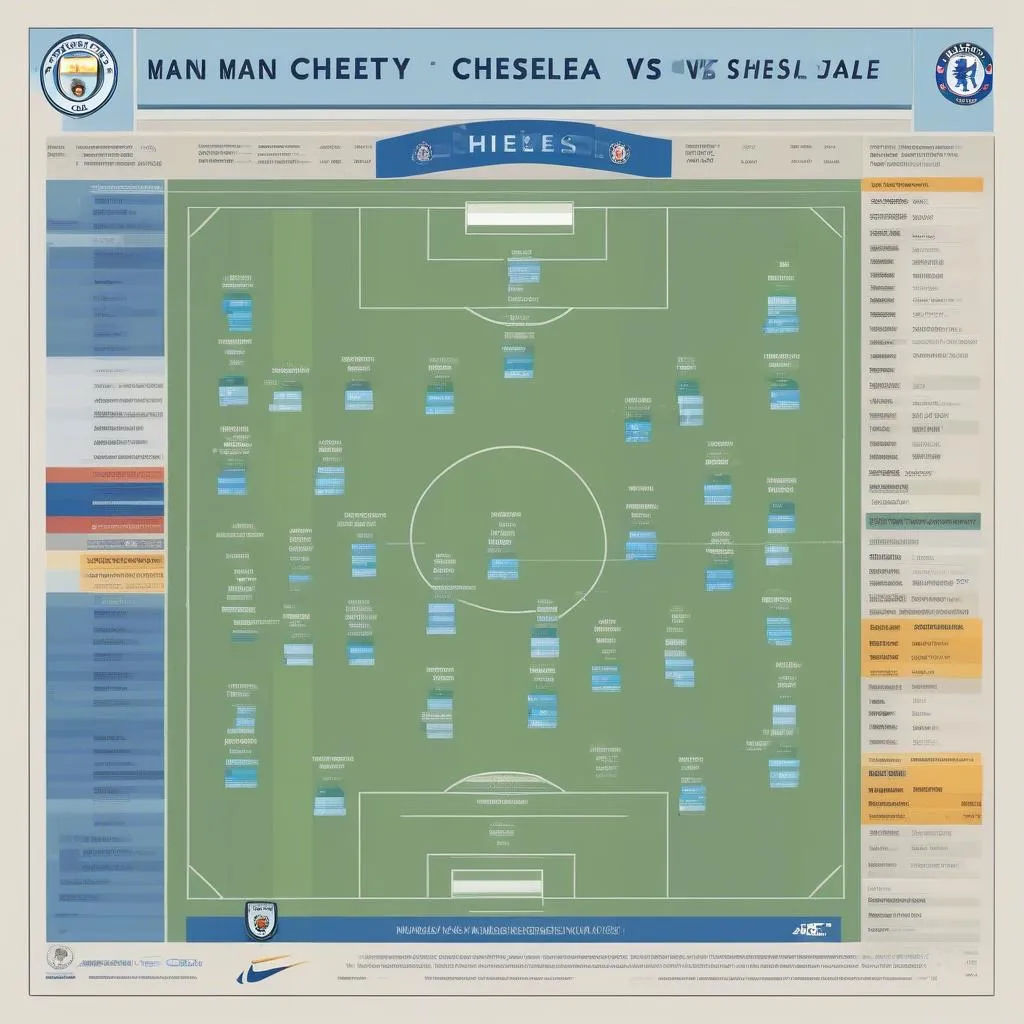 Lịch thi đấu Man City vs Chelsea